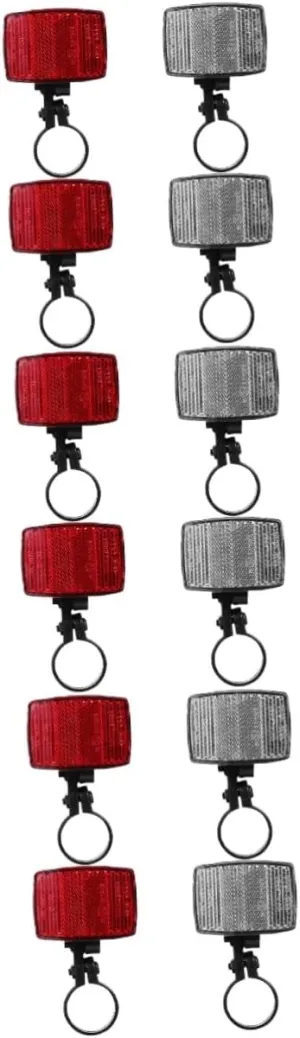 GALPADA Bicycle Reflector Cycling Reflective Accessories Mountain Covers Reflectors Rear View Bike Accessory