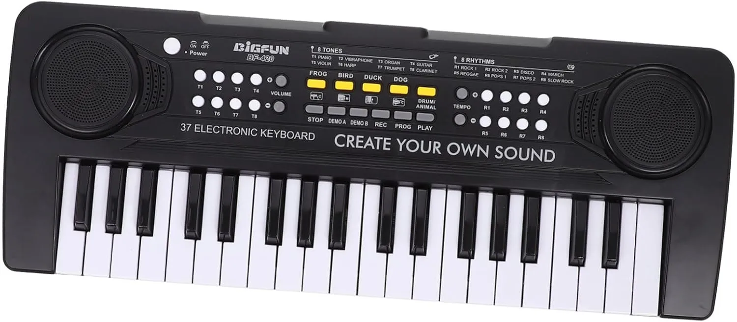 GALPADA Key Electronic Piano with Microphone Multi Functional Educational Plaything for Boys and Develops Musical Skills and Coordination Birthday Present