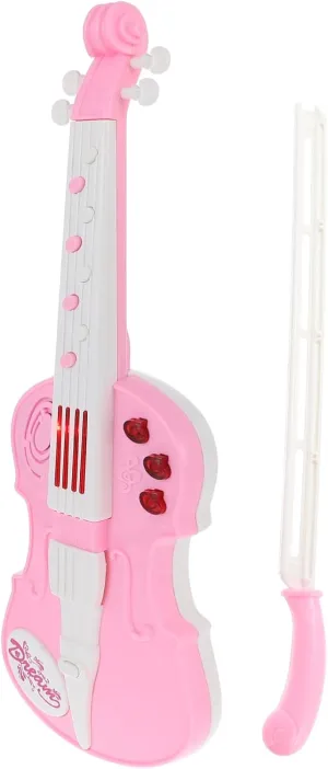 Gatuida Boy Girl Simulated Electric Violin Toy with Music Demo Sounds and Flashing Lights Creative Musical Instrument for Boy Girl Fun and Development