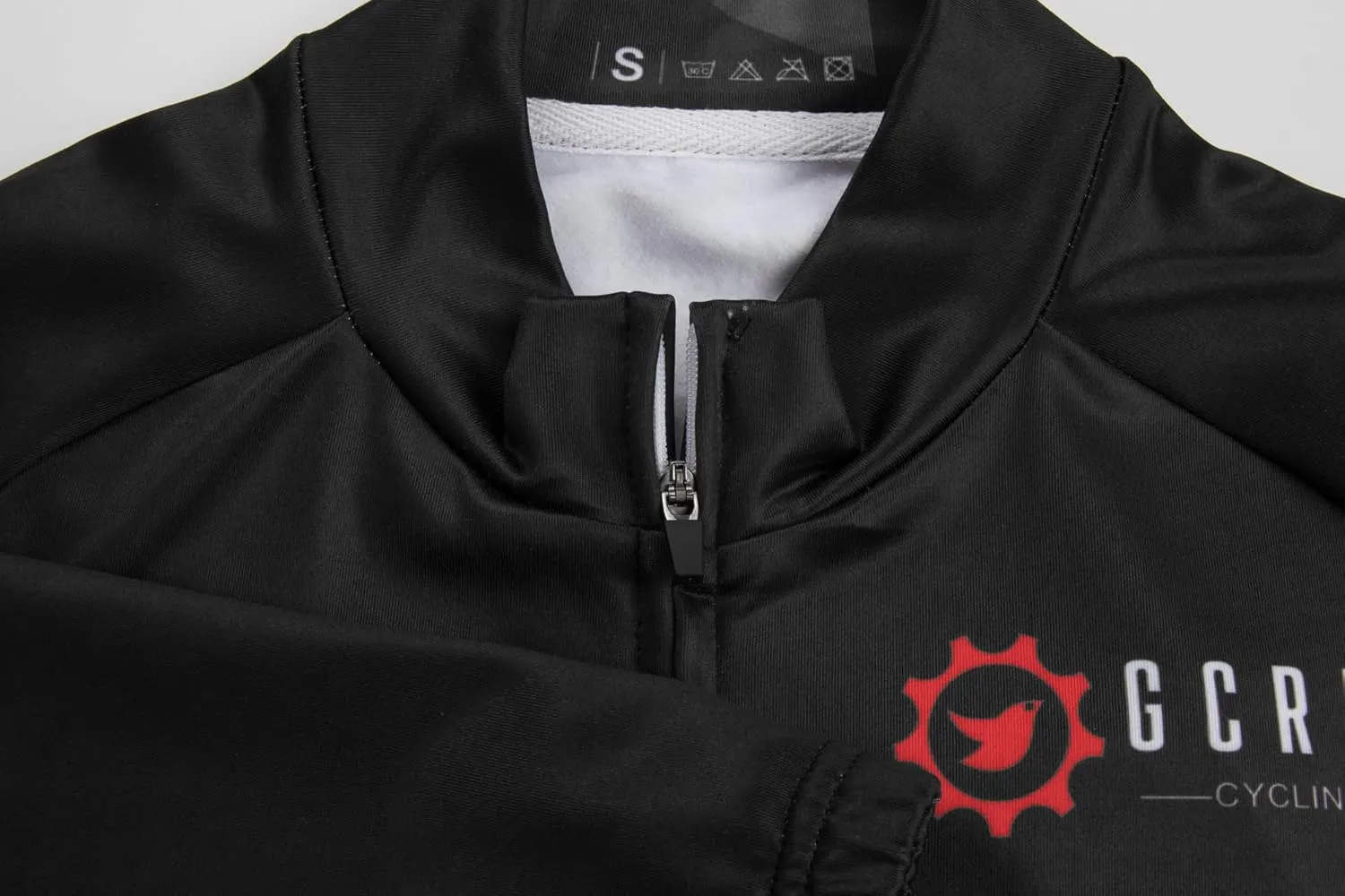 GCRFL Winter Men's Cycling Jersey Long Sleeve Cold Weather Cycle Tops Cycling Jacket Thermal Fleece Bike Shirts Zipper Pocket