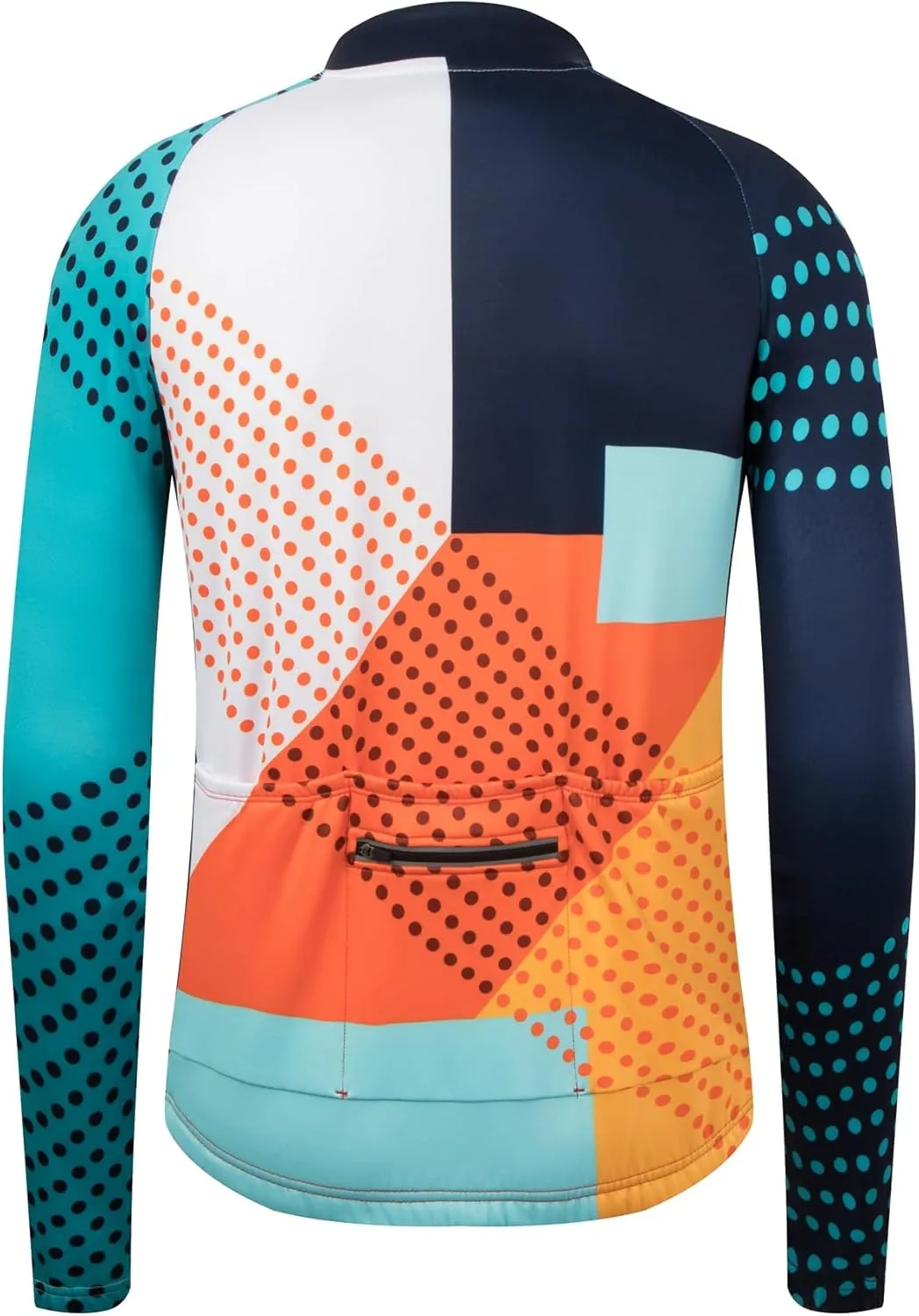 GCRFL Winter Men's Cycling Jersey Long Sleeve Cold Weather Cycle Tops Cycling Jacket Thermal Fleece Bike Shirts Zipper Pocket