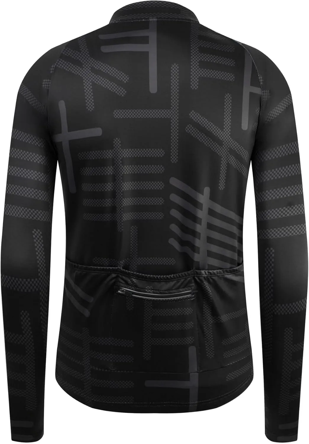 GCRFL Winter Men's Cycling Jersey Long Sleeve Cold Weather Cycle Tops Cycling Jacket Thermal Fleece Bike Shirts Zipper Pocket