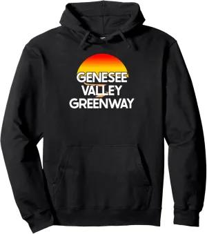 Genesee Valley Greenway USA Rail Trail Biking Pullover Hoodie