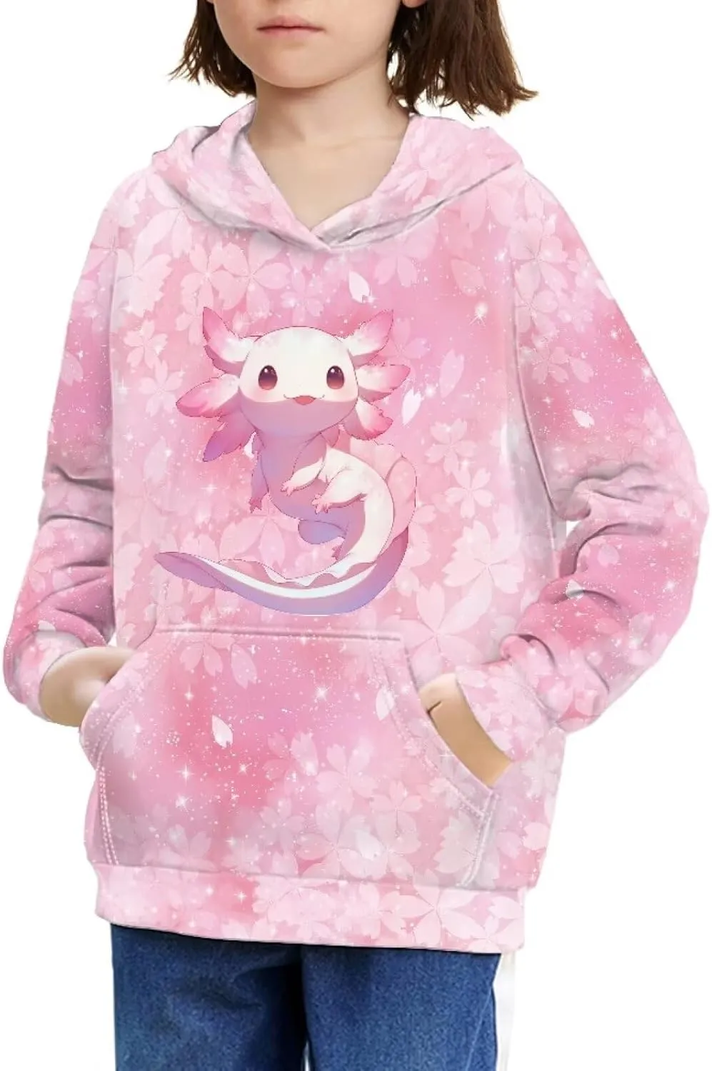 Girls Boys Hoodies Sweatshirt Trendy Fall Outfit Kids Comfy Sport Clothing Hooded Pullover 6-14 Years Old