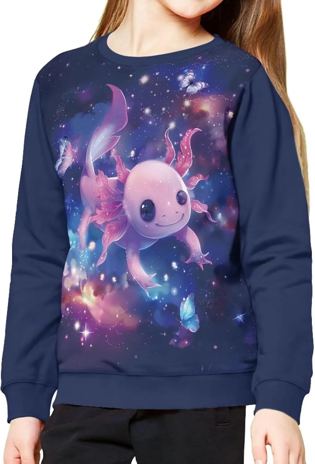 Girls Boys Sweatshirt Trendy Fall Outfit Kids Comfy Sweaters Pullover Tops 6-14 Years Old