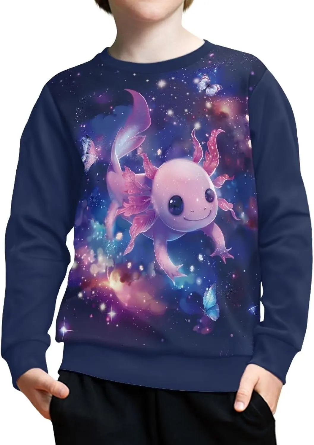 Girls Boys Sweatshirt Trendy Fall Outfit Kids Comfy Sweaters Pullover Tops 6-14 Years Old