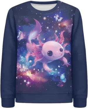 Girls Boys Sweatshirt Trendy Fall Outfit Kids Comfy Sweaters Pullover Tops 6-14 Years Old