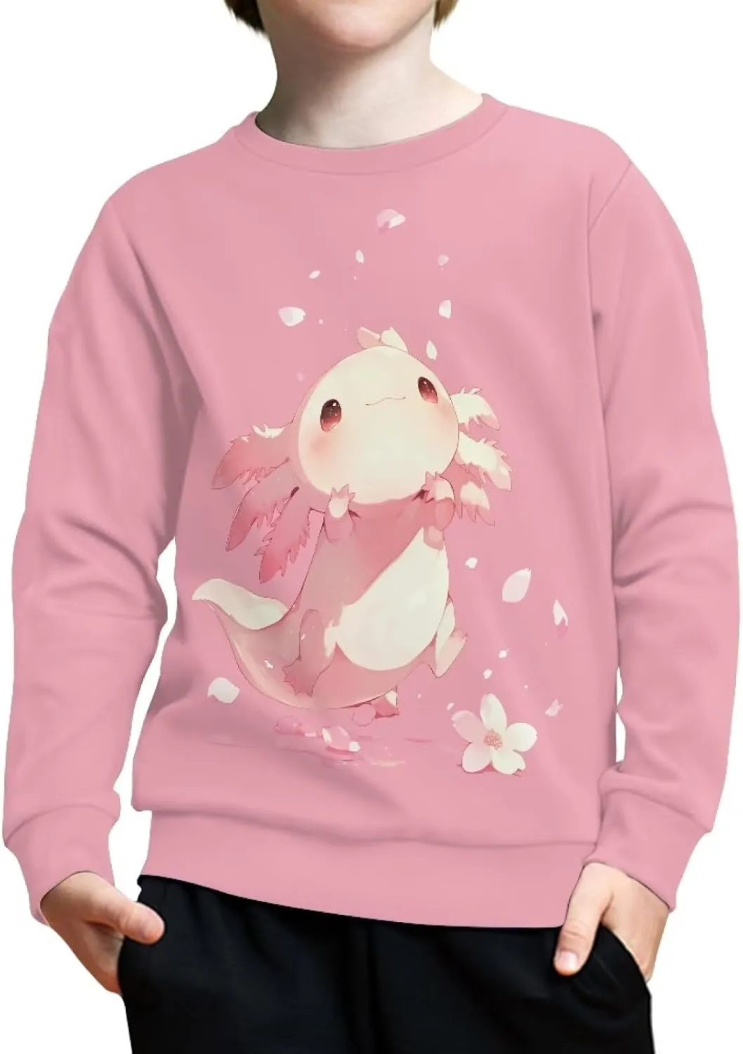 Girls Boys Sweatshirt Trendy Fall Outfit Kids Comfy Sweaters Pullover Tops 6-14 Years Old