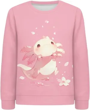 Girls Boys Sweatshirt Trendy Fall Outfit Kids Comfy Sweaters Pullover Tops 6-14 Years Old