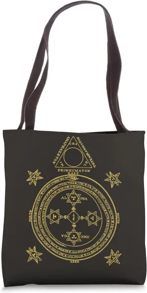 Goetia Demonic Grimoire Ceremonial Magick Circle Tote Bag