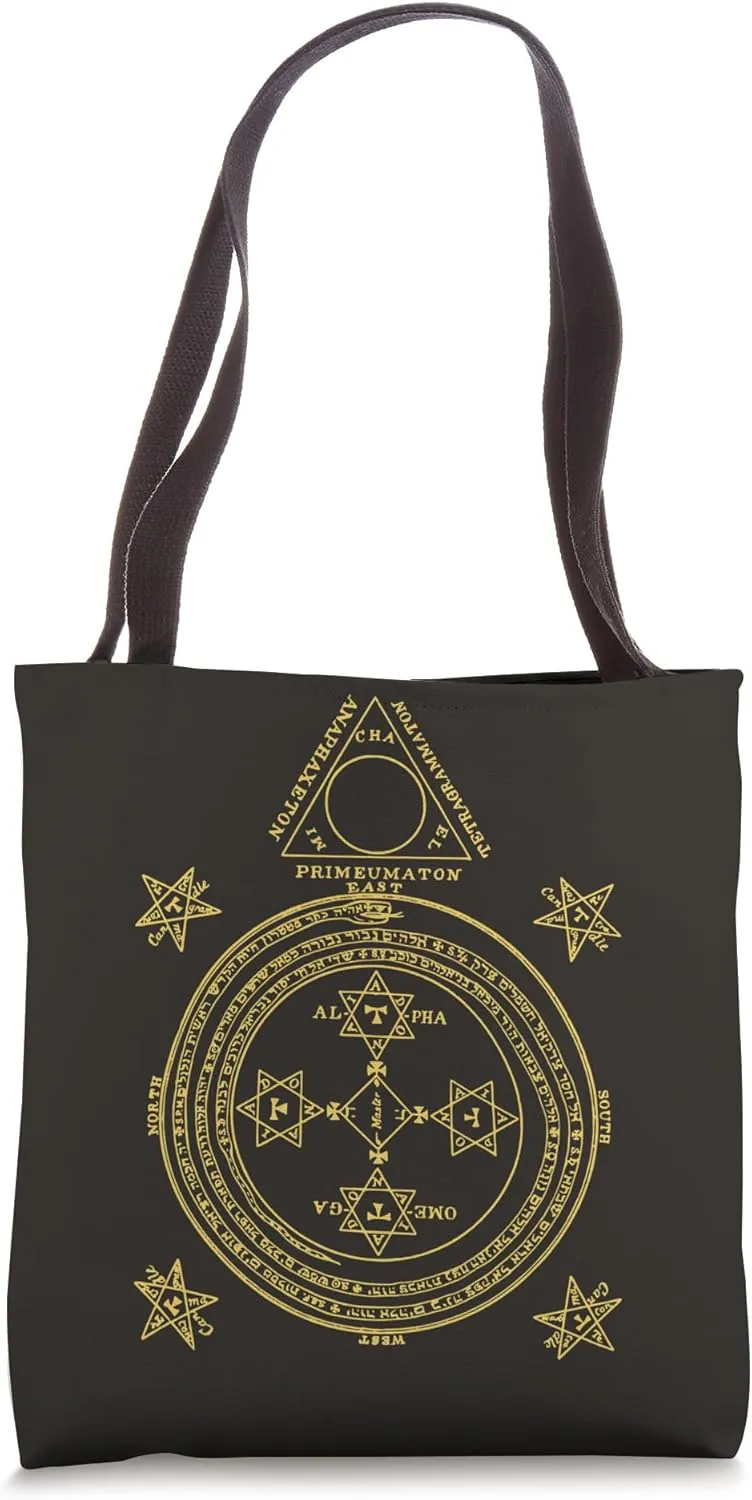 Goetia Demonic Grimoire Ceremonial Magick Circle Tote Bag