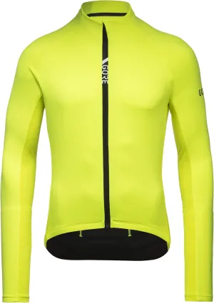 GORE WEAR Men's C5 Thermo Jersey, Neon Yellow/Citrus Green, XL