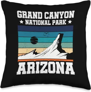 Grand Canyon National Park Arizona Mountain Hiking Throw Pillow