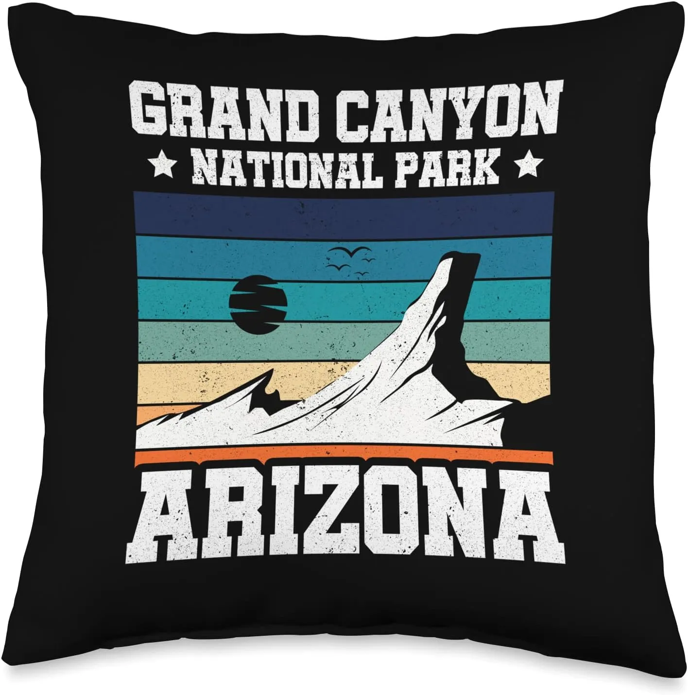 Grand Canyon National Park Arizona Mountain Hiking Throw Pillow