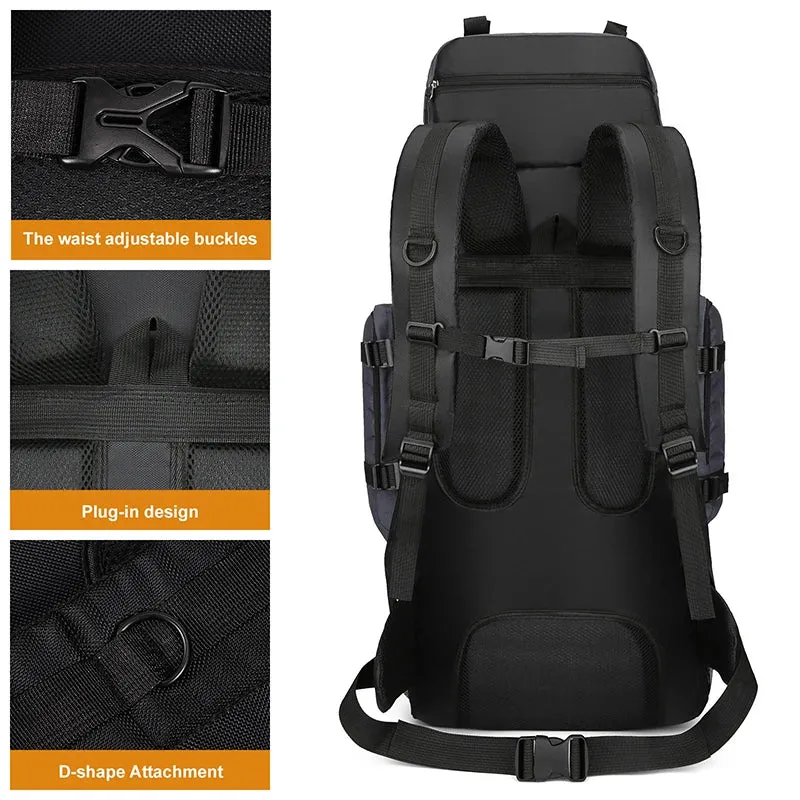 Grand sac à dos de voyage pour camping, randonnée, alpinism