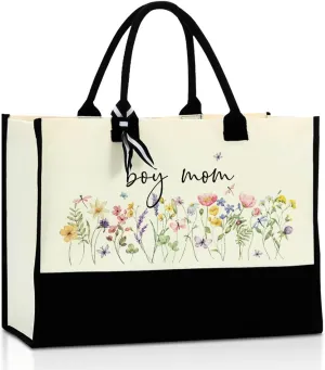 Grandma Mimi Gigi Granny Nana Memaw Mama Mum Abuela Yaya Oma Nanny Aunt Mom Flower Tote Bag for Women