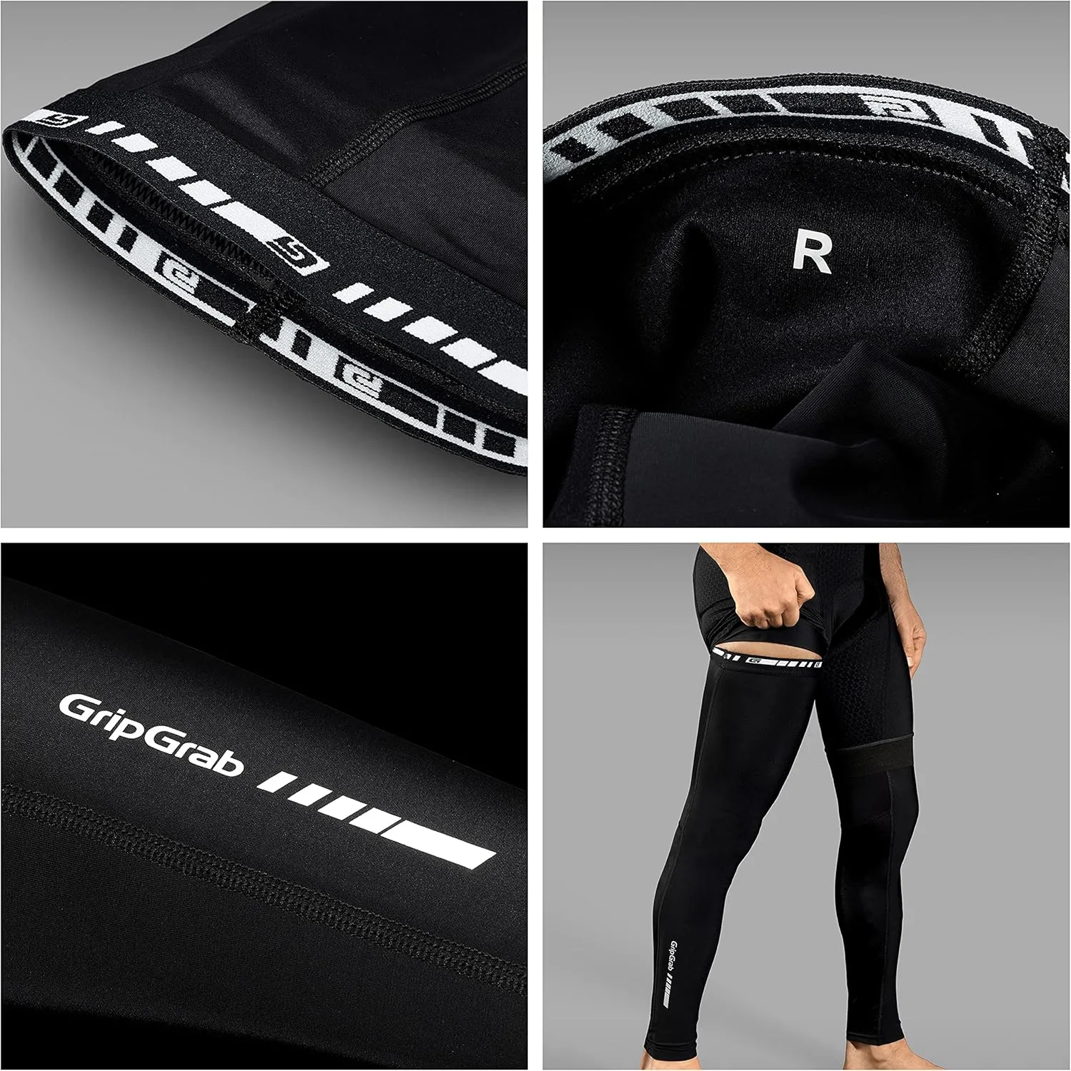GripGrab Light Spring Fall Cycling Leg Warmers Anti-Slip Lightweight Thin Bike Leg Sleeves Breathable Bicycle Leg Warmers