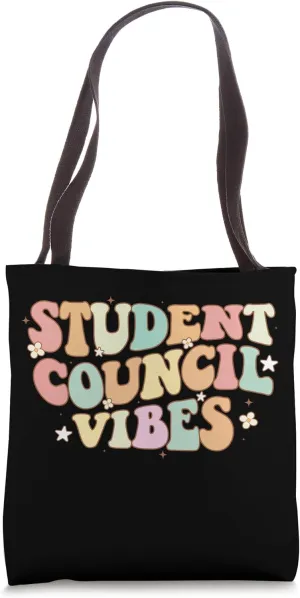 Groovy Student Council Vibes School Student Council Tote Bag