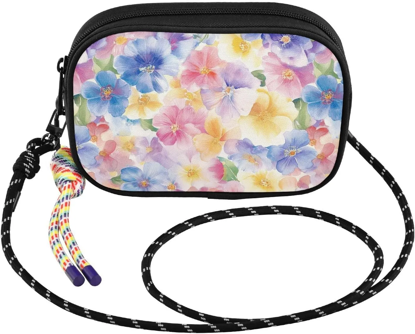 GuoChe Crossbody Wallet Purse Men Fashion with Adjustable Strap Small Handbags Walk dog
