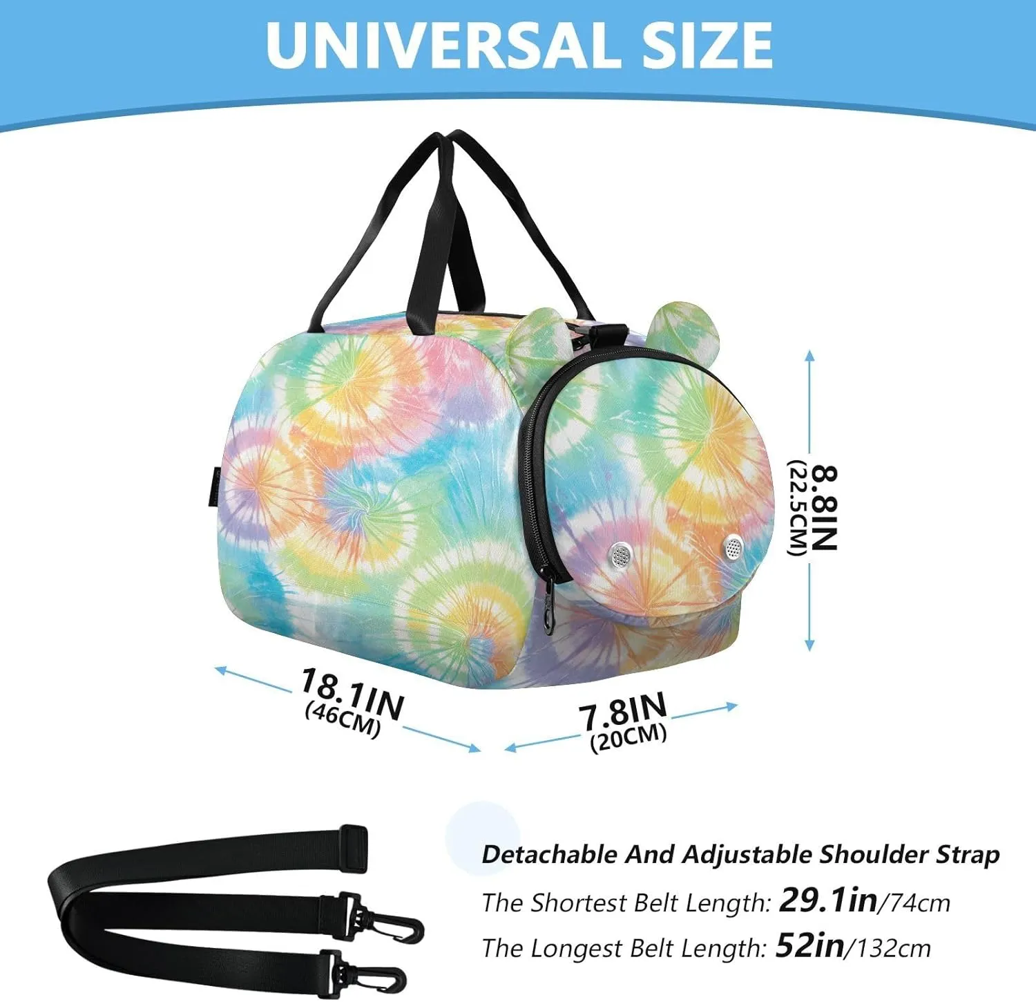 GuoChe Side Purse Crossbody with Shoes Compartment Beauty Small Shoulder Bag for Take a walk