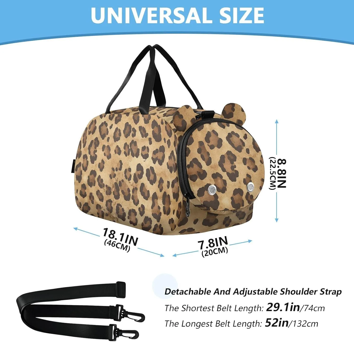 GuoChe Sling Bags Crossbody with Shoes Compartment Comfort Black Handbag for Have a meal