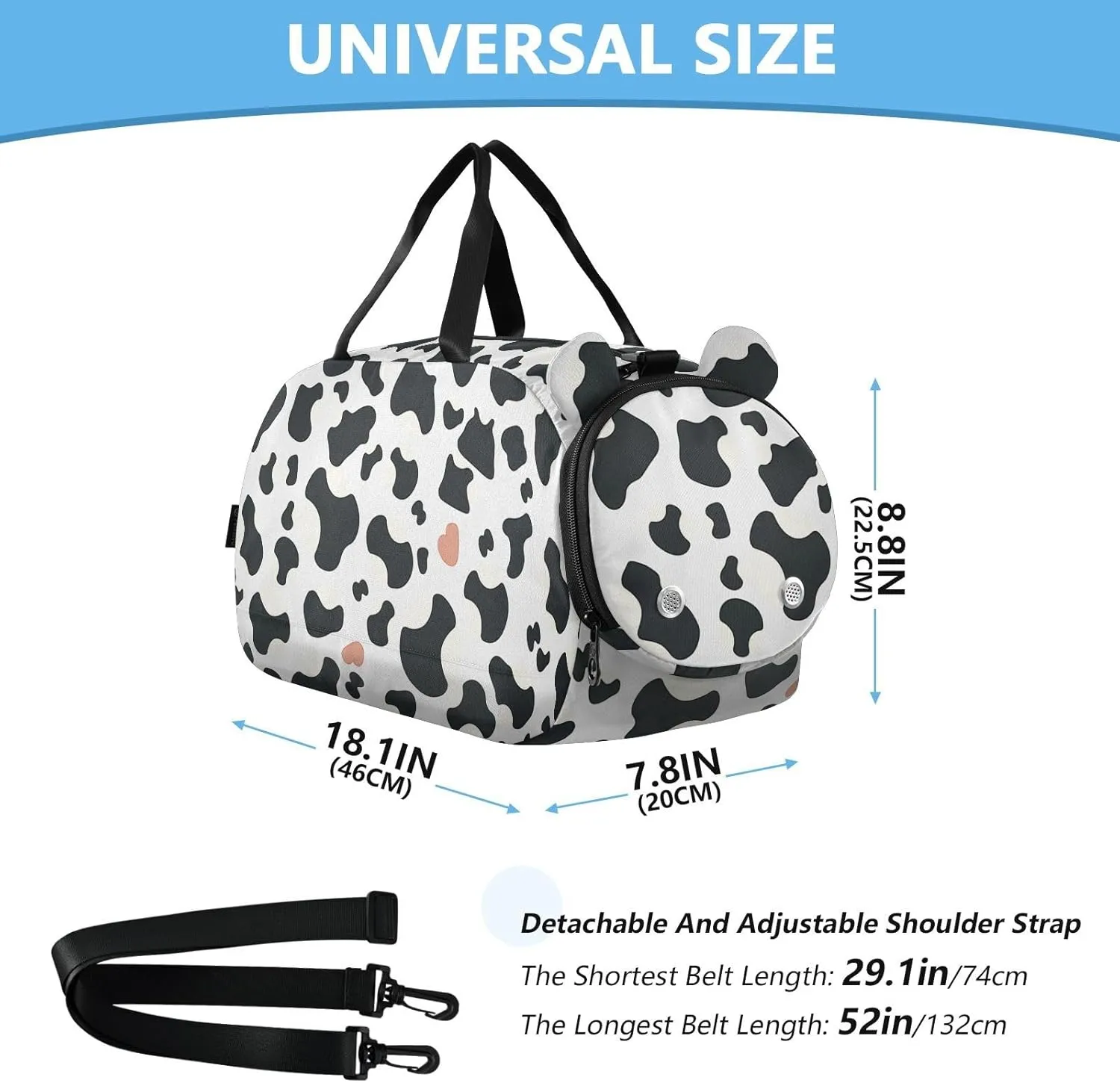 GuoChe Small Crossbody Purse with Shoes Compartment Fashion Purses for Go shopping