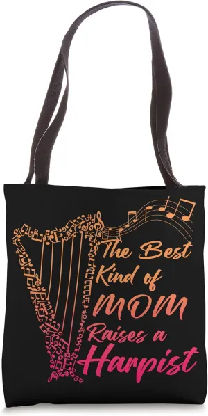 Harpist Musical Instrument Player Mother Mom Music Harp Tote Bag