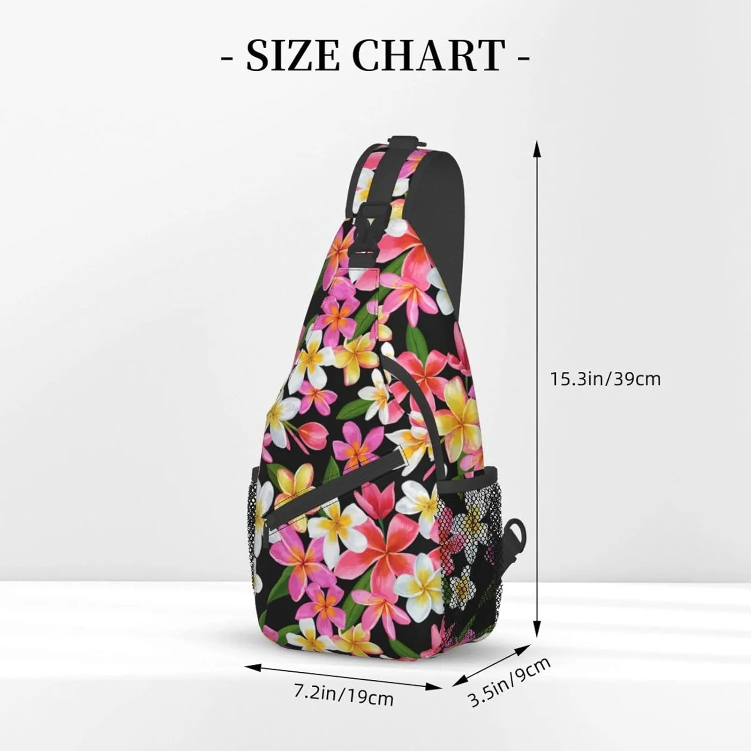 Hawaii Hawaiian Sling Bag,Multipurpose Crossbody Backpack Shoulder Chest Bag for Women Men Travel Hiking Daypack