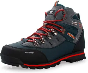 High-top Wear-Resistant Hiking Shoes, Non-Slip Outdoor Men's Shoes, Non-Slip and Breathable, Suitable for Outdoor Hiking (Orange 46)