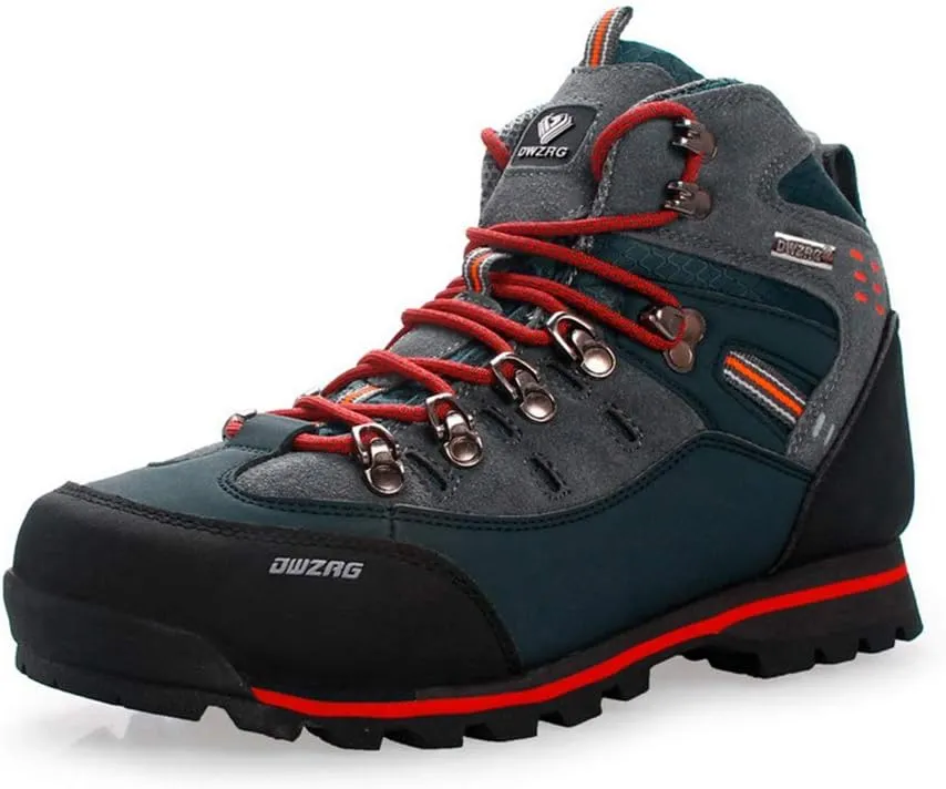 High-top Wear-Resistant Hiking Shoes, Non-Slip Outdoor Men's Shoes, Non-Slip and Breathable, Suitable for Outdoor Hiking (Orange 46)