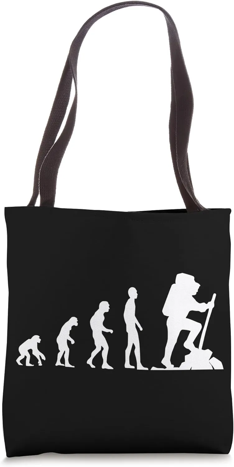 Hiking Evolution Mountaineering Fun Tote Bag