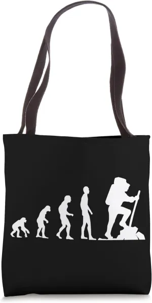 Hiking Evolution Mountaineering Fun Tote Bag