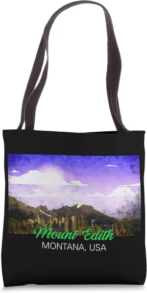 Hiking on the USA Mount Edith in Montana Tote Bag
