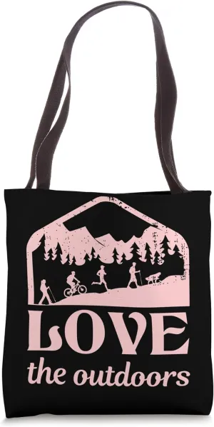 Hiking Saying, Mountain Lines, Alps Motif, Hiking. Tote Bag