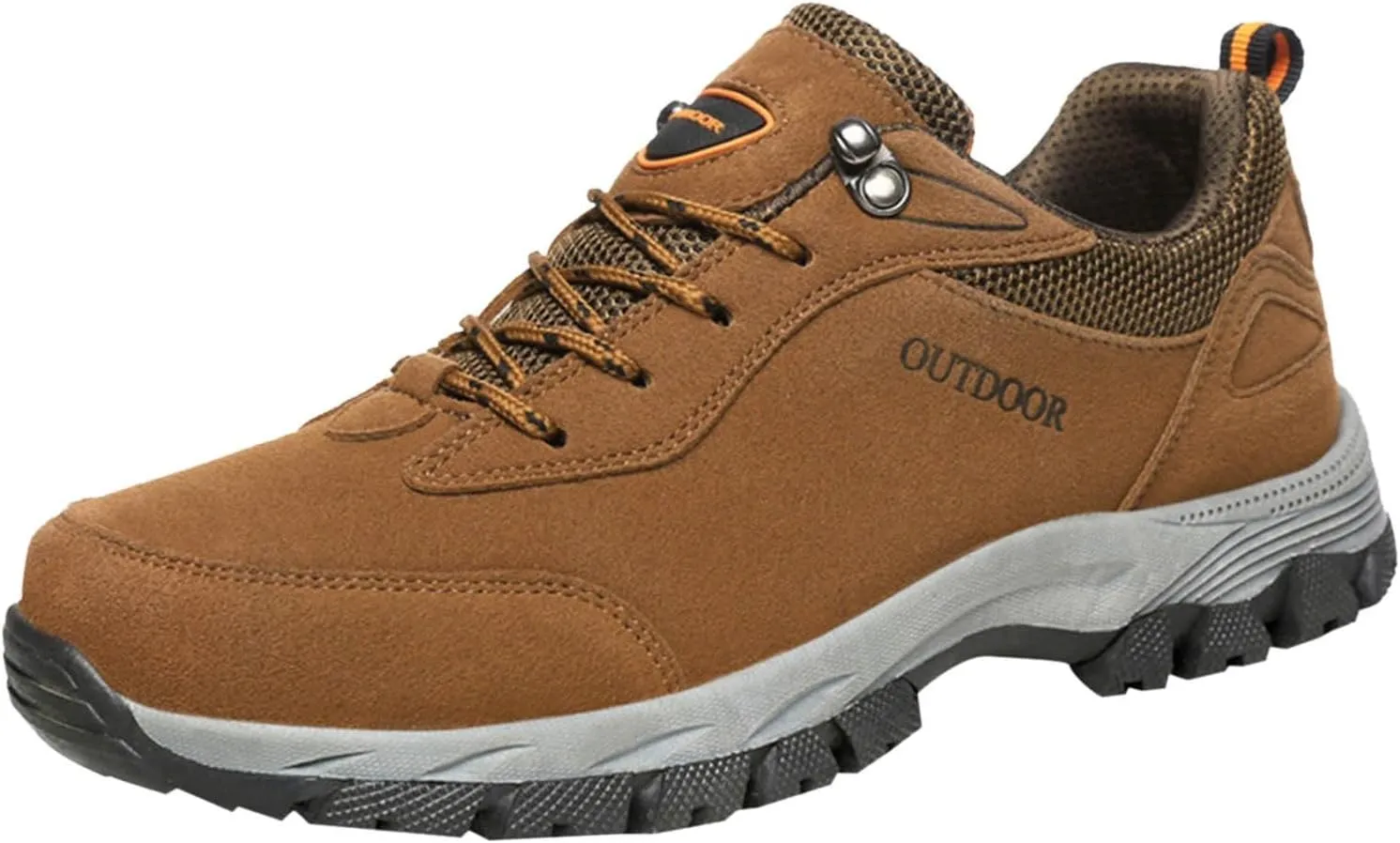 Hiking Shoes Men Comfortable Lightweight Non Slip Breathable Sneakers Low Top Walking Shoes for Outdoor Trailing Trekking Walking Climbing Men's Daily Work Shoe with Arch Support