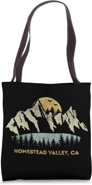 Homestead Valley California Mountain Sunset Sunrise CA Tote Bag