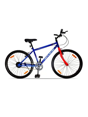 HRX Cycles by Hrithik Roshan SPADE26TBLUE Steel Single Speed 26 inch City Bike, Blue, Free Trainer Sessions and Cycling Event