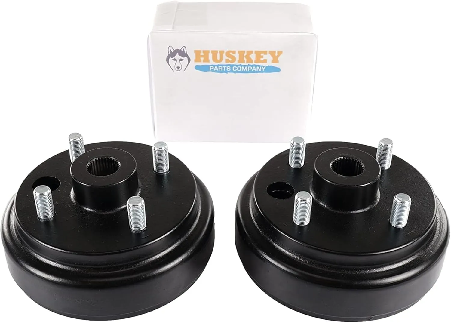 Huskey EZ-GO Golf Cart Brake Drum for Cycle Gas (82-93) & Electric TXT 82  / Set of 2