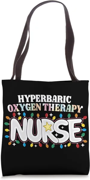 Hyperbaric Oxygen Therapy Nurse Christmas HBOT Nursing Crew Tote Bag