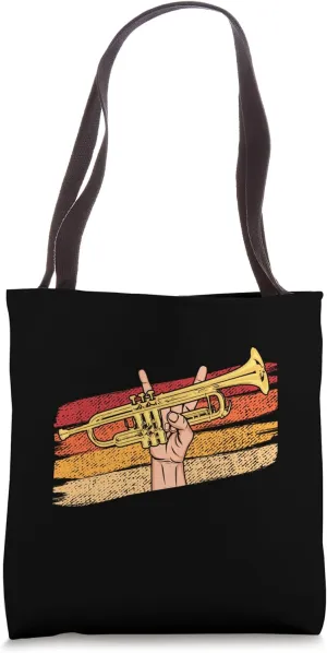 I Destroy Silence Funny Trombone Player Marching Band Player Tote Bag