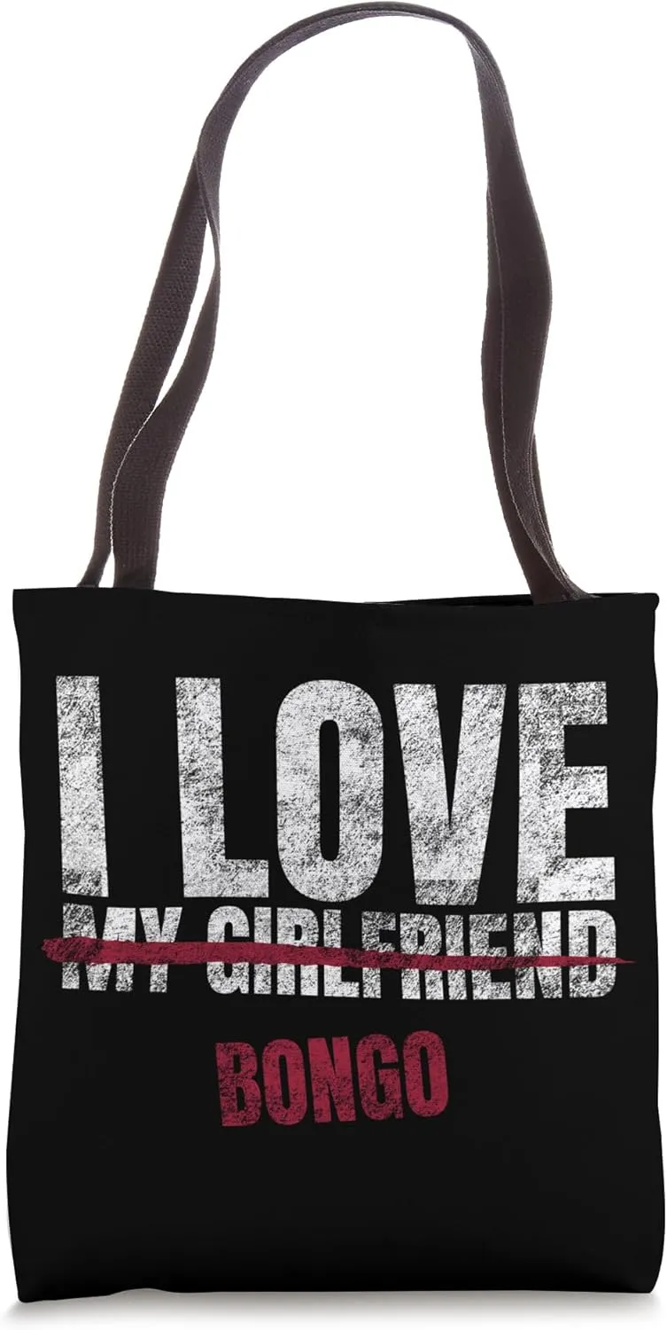 I Love Bongo Musical Instrument Music Musical Tote Bag