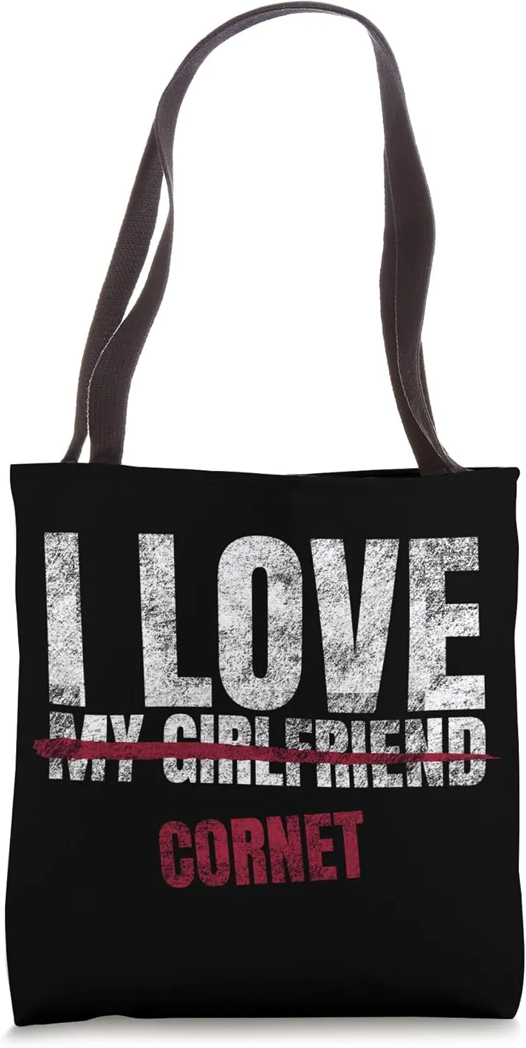 I Love Cornet Musical Instrument Music Musical Tote Bag
