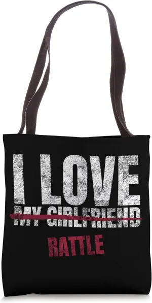 I Love Rattle Musical Instrument Music Musical Tote Bag