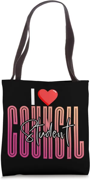 I Love Student Council World Student Day Council Teacher Tote Bag