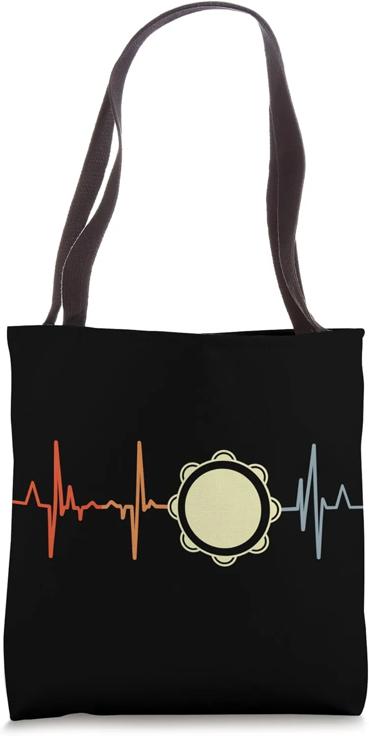 I Love Tambourine Music for Tambourinists Marching Band Tote Bag