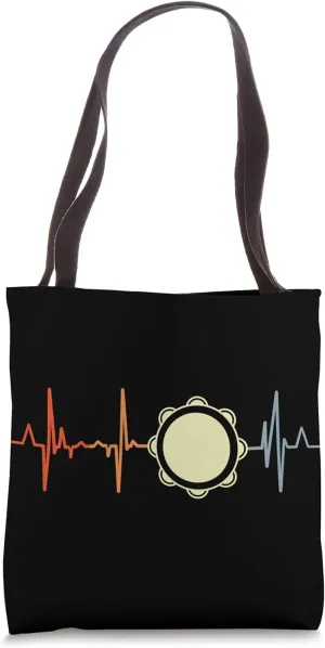 I Love Tambourine Music for Tambourinists Marching Band Tote Bag