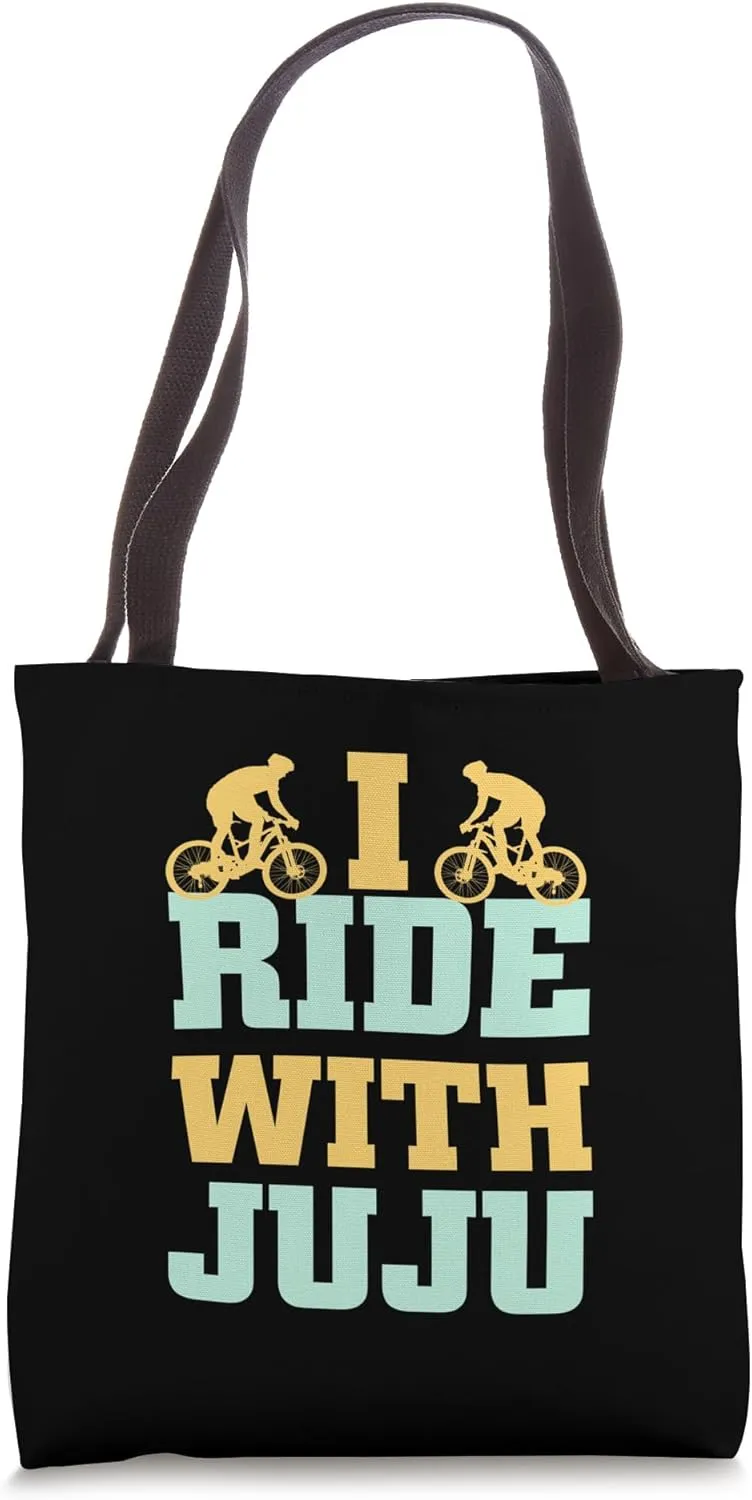 I Ride With Juju - Cycling Companionship Pride Tote Bag