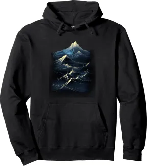 Ice Climbing Ice Snow Climber Frozen Rock Mountain Pullover Hoodie