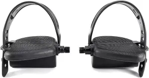 ICON Health & Fitness H.F Exchange Left and Right Foot Pedal Pair Set – Black | Recumbent Exercise Bike Pedals with Adjustable Straps | 1/2" Spindle Thread Size | Works with Ree.bok Cycle Plus CP3000