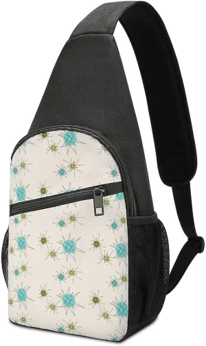 Iconic Atomic Starbursts Simple And Atmospheric Large Capacity Chest Bag
